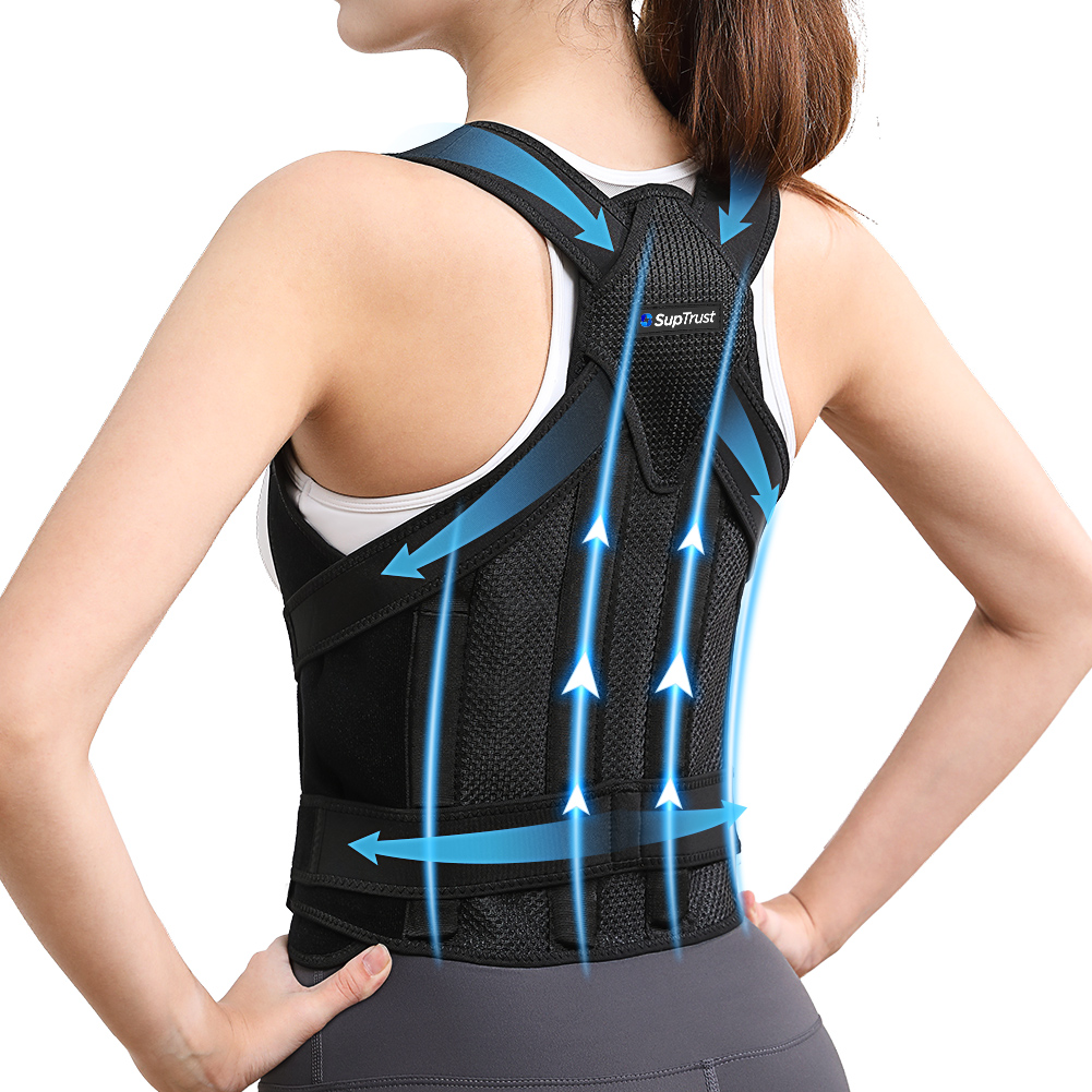 Women Medical Scoliosis Posture Corrector Spine Back Support Shoulder Brace  Belt